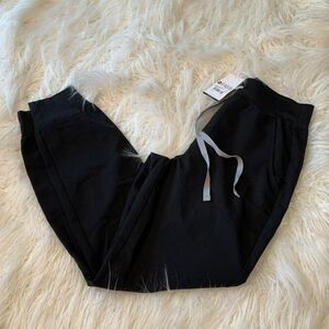 NWT Figs Technical Collection Black Jogger Zamora Scrub Pants XS